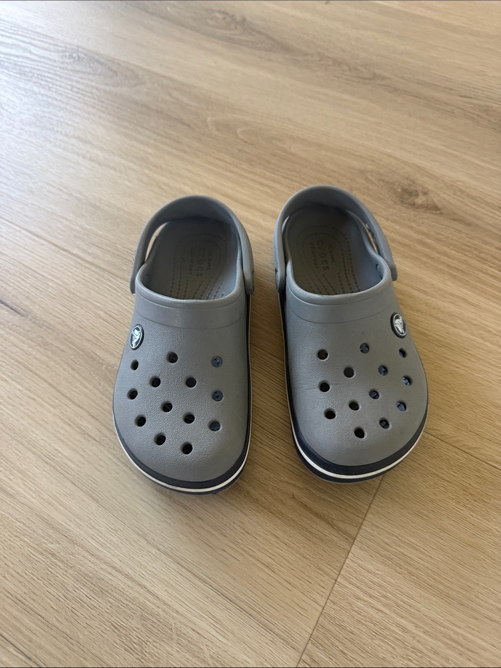 CROCS - Gray Slip-On Clog Shoes Size 13